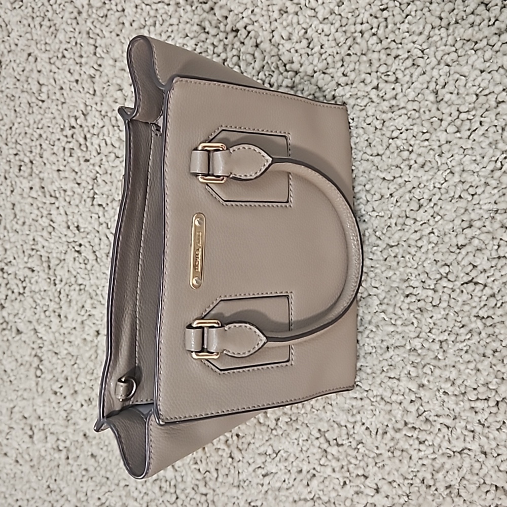 Brown and gold michael kors lurae with strap